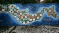 鳴尾浜臨海公園の入り口にある日本地図