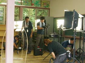 船坂小学校で朝日放送の「人生の教科書」という番組が撮影されました。