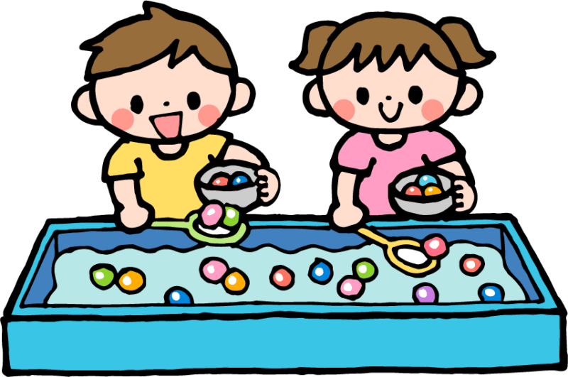スーパーボールすくいイメージイラスト