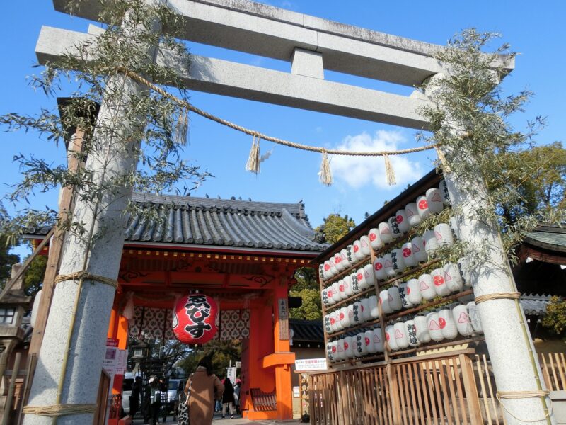 えべっさん　大提灯　笹