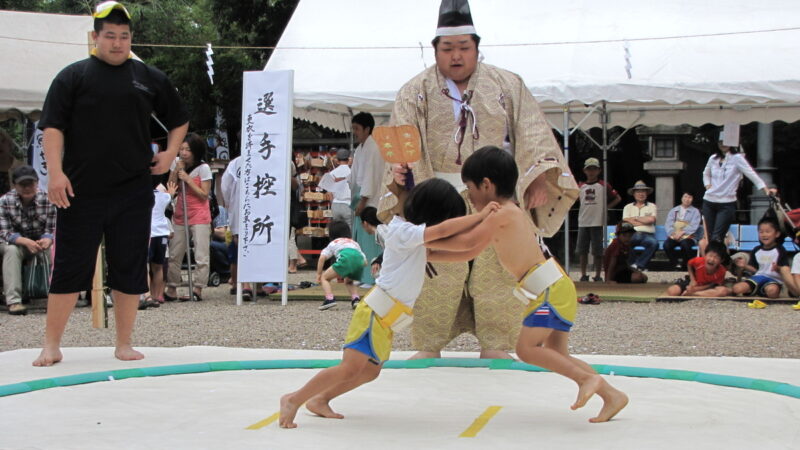 西宮神社のあらえびす神社奉納　子ども相撲大会