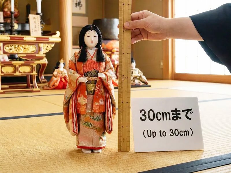 人形のサイズは30cmまで